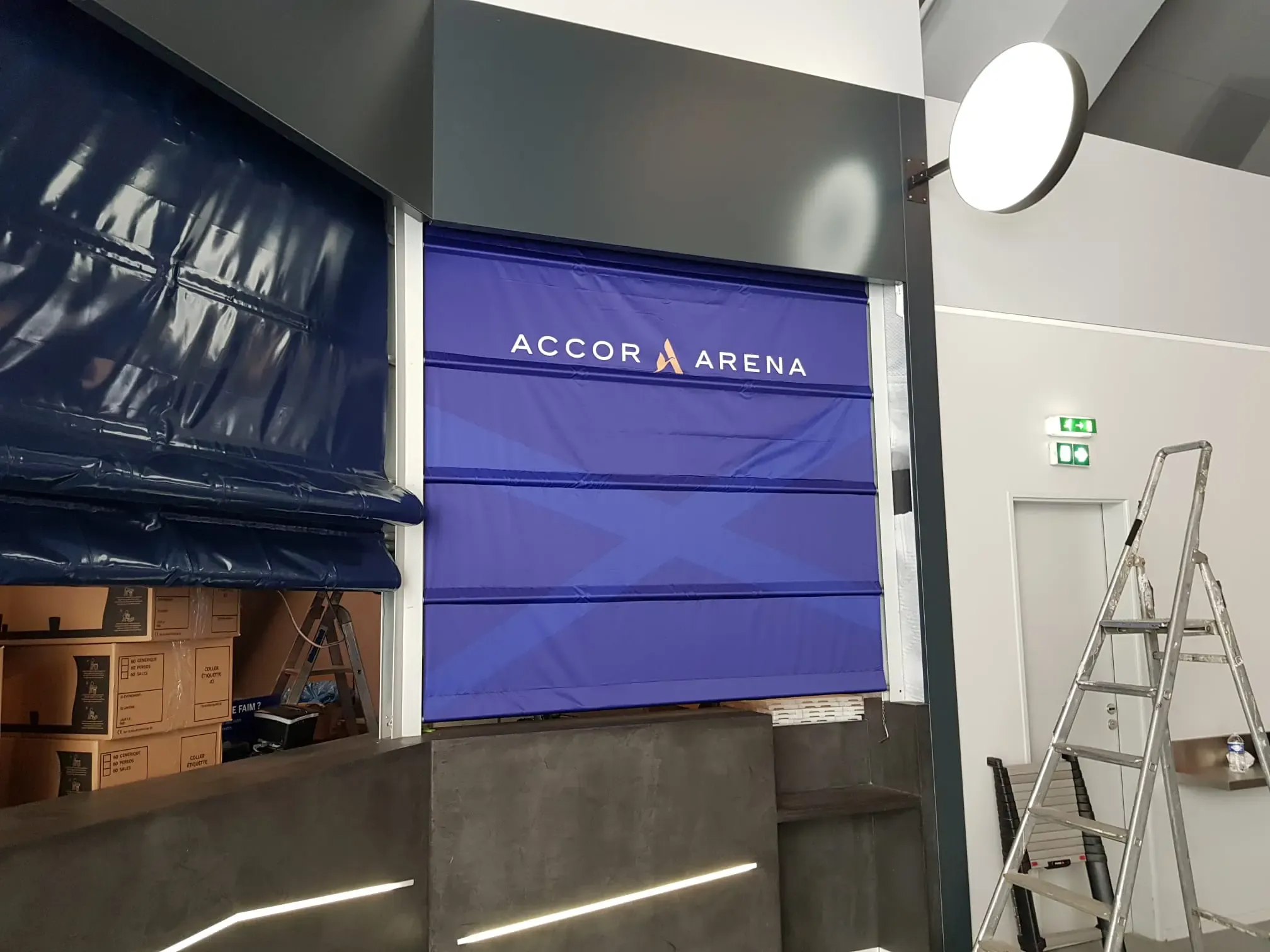 Protections d'espaces — Accor Arena